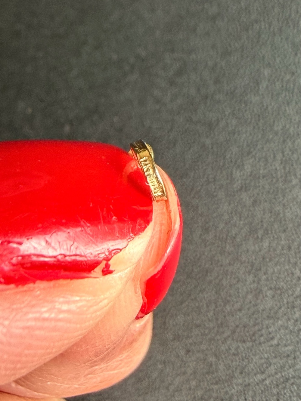 14k Gold very tiny Cross Pendant - Picture 3 of 6